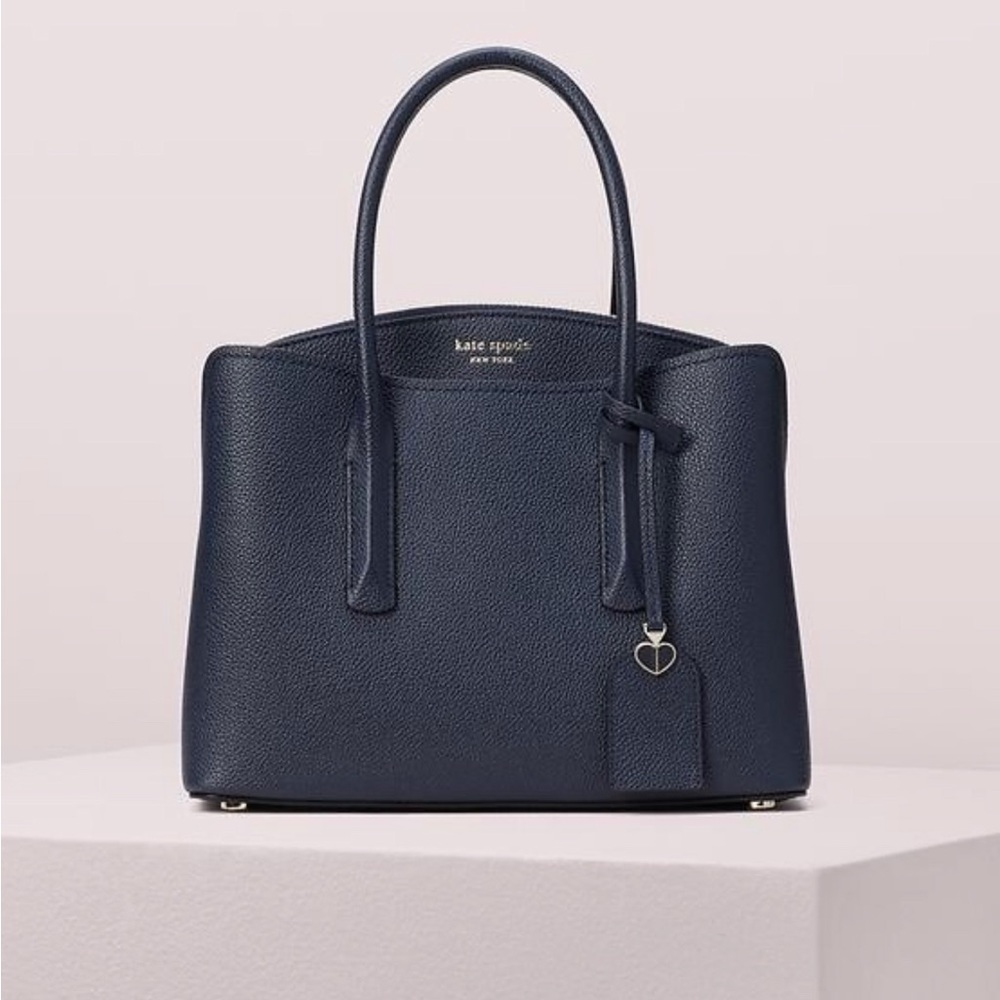 NEW Kate Spade Navy Tote with Crossbody Strap - Picture 1 of 6